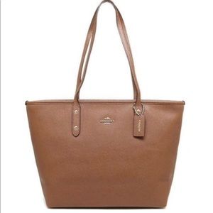 Tan COACH tote